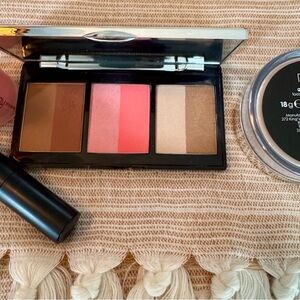 4 piece set Rodial Blush Palette with Brown, Pink, and Coral Shades
